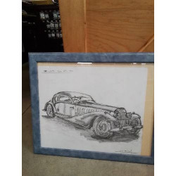 DESSIN BUGGATTI TYPE 57 1939