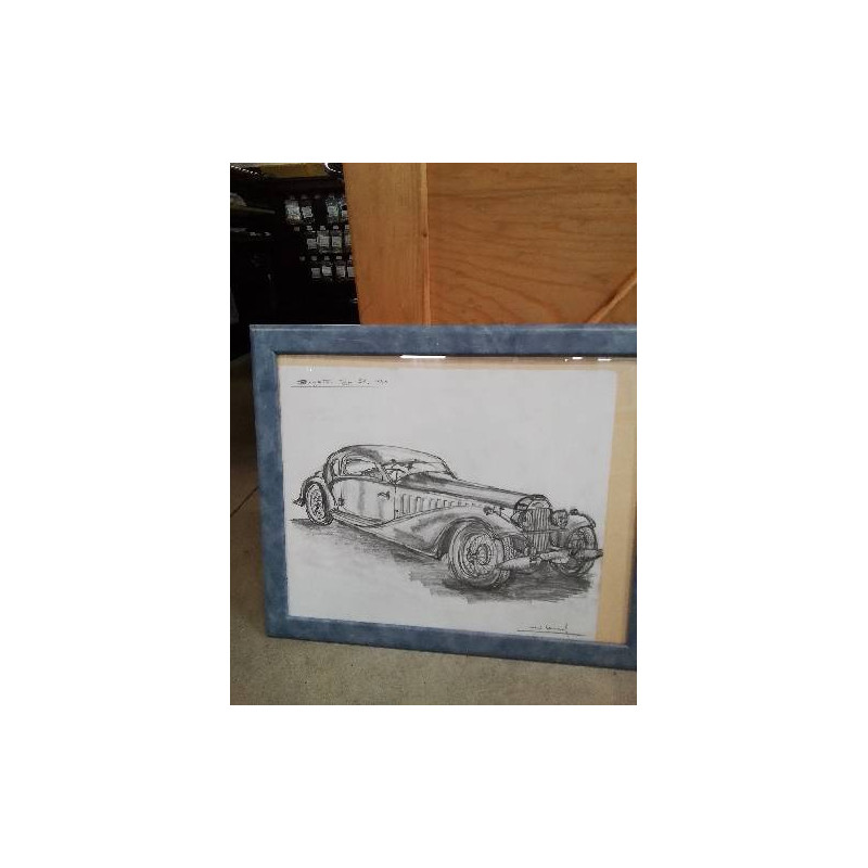 DESSIN BUGGATTI TYPE 57 1939