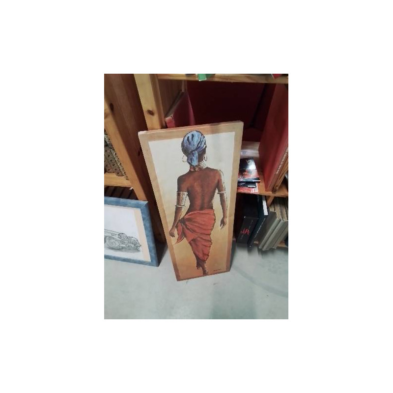 TABLEAU FEMME AFRICAINE DE DOS