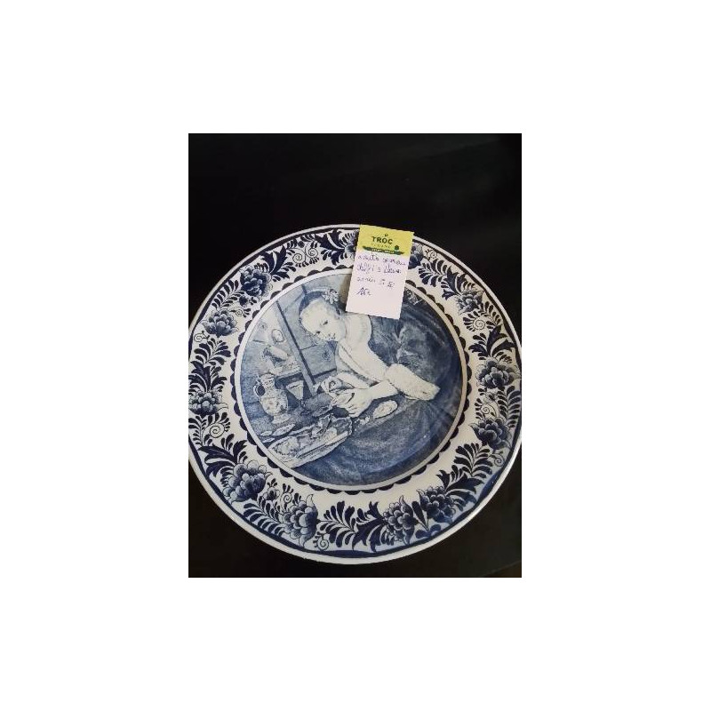 ASSIETTE CÉRAMIQUE DELFT’S BLAW ANNÉES 50