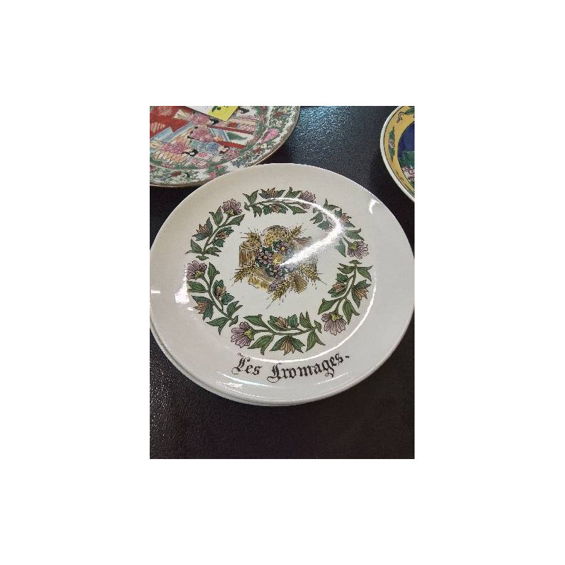 6 ASSIETTES A FROMAGE CÉRAMIQUE GIEN