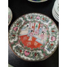 ASSIETTE PORCELAINE CHINOIS ÉMAILLÉE 