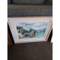 HUILE SUR TOILE VILLAGE EN...