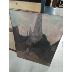 HUILE SUR TOILE ÉCOLE...
