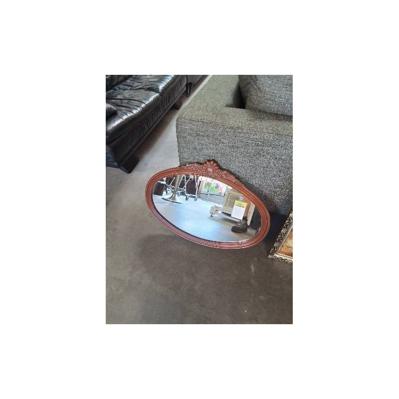 MIROIR OVALE MOULURÉ STYLE RÉGENCE 