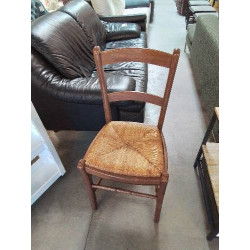 CHAISE BOIS PAILLÉ DOSSIER...