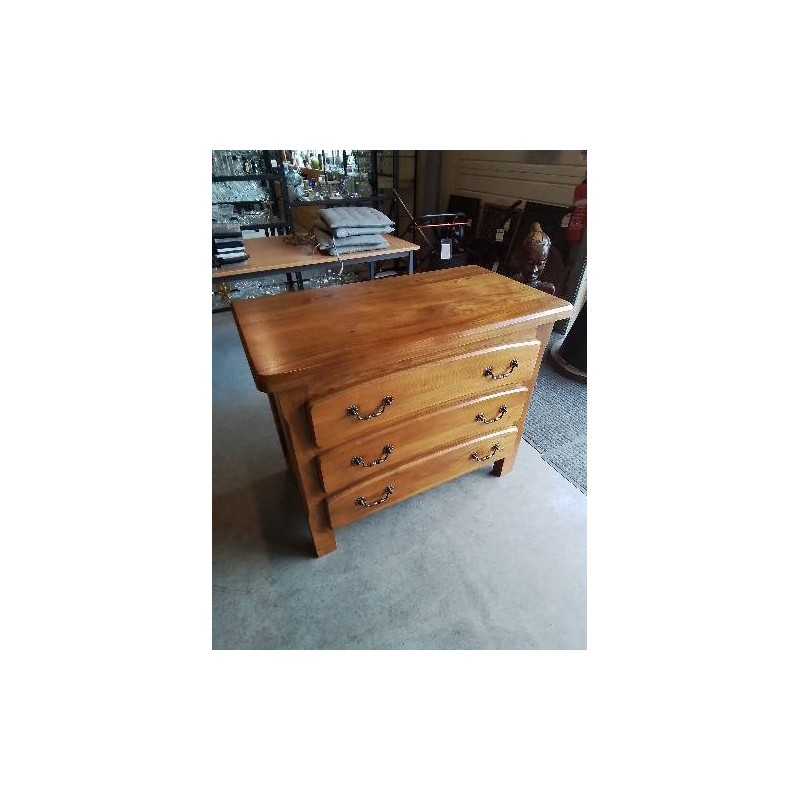 COMMODE 3 TIROIRS BOIS CLAIR