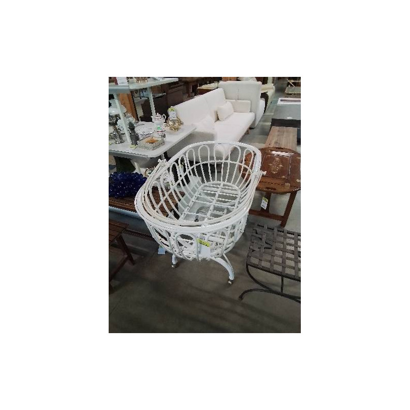 BERCEAU ROTIN BLANC
