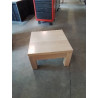 TABLE BASSE CARRÉE BOIS CLAIR 1 TIROIR 