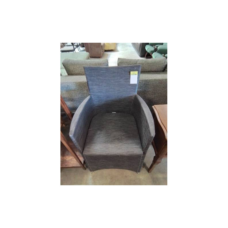 FAUTEUIL DE JARDIN RÉSINE GRIS
