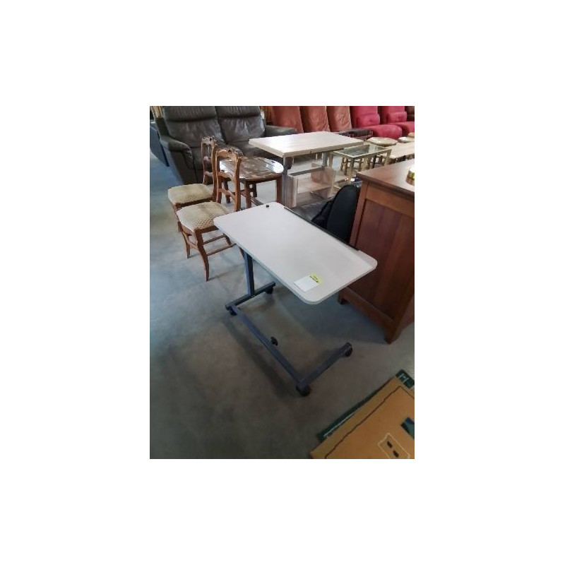 TABLE DE LIT RÉGLABLE MÉTAL GRIS BASTIDE