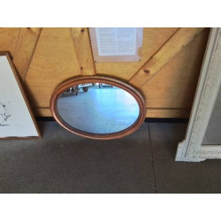 MIROIR OVALE BOIS MOULURÉ...