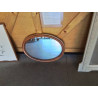 MIROIR OVALE BOIS MOULURÉ 53X70