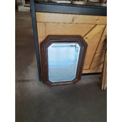 MIROIR OCTOGONAL BOIS MOULURÉ 