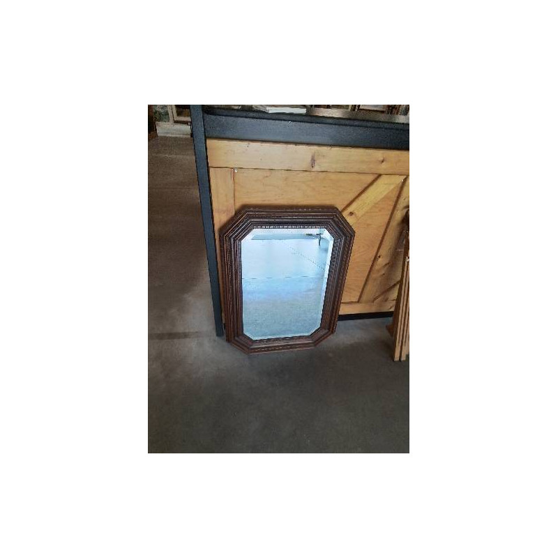 MIROIR OCTOGONAL BOIS MOULURÉ 