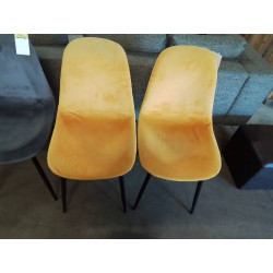 PAIRE DE CHAISES TISSU...