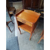 CHEVET BOIS CLAIR 1 TIROIR 1 NICHE STYLE REGENCE 
