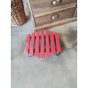 PORTE PLANTE A ROULETTES BOIS ROUGE
