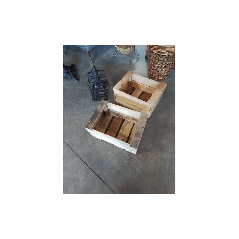 CAISSE RECTANGULAIRE BOIS NATUREL 