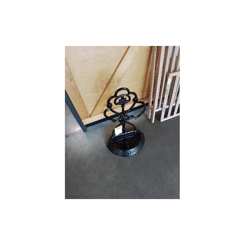 PORTE PARAPLUIE ART DÉCO FONTE NOIR 