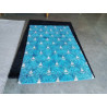TAPIS BLEU ET ECRU 116X170