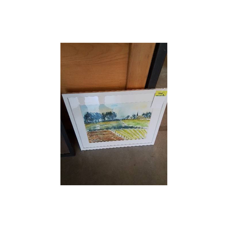 AQUARELLE PAYSAGE DE CAMPAGNE