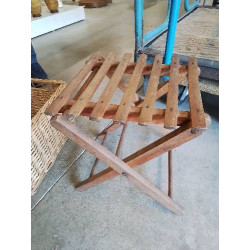 TABOURET PLIANT BOIS AJOURÉ...