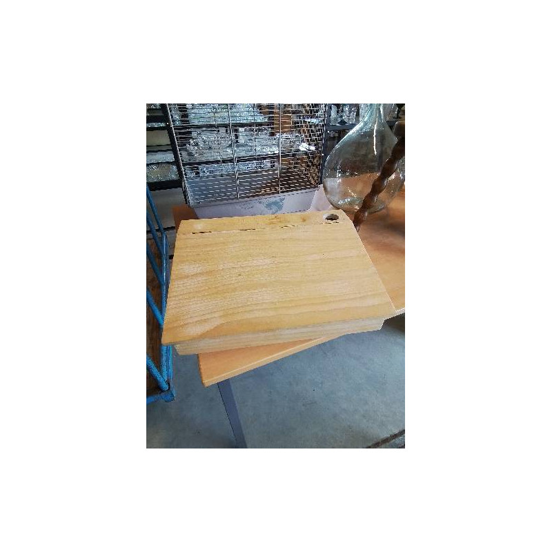 PUPITRE DE TABLE BOIS CLAIR AVEC ENCRIER 