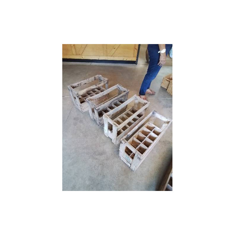 PORTE BOUTEILLES BOIS NATUREL 10 BTS