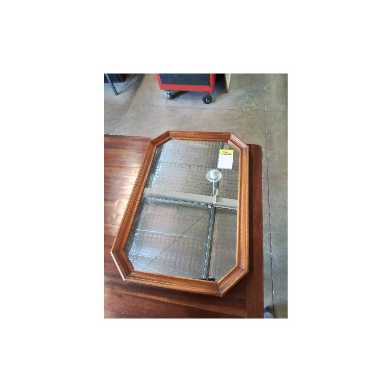MIROIR OCTOGONAL BOIS MOULURÉ 