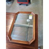 MIROIR OCTOGONAL BOIS MOULURÉ 
