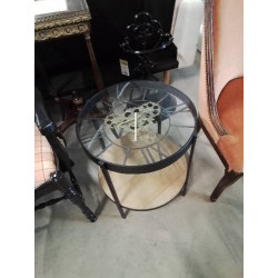 TABLE BASSE HORLOGE BOIS...