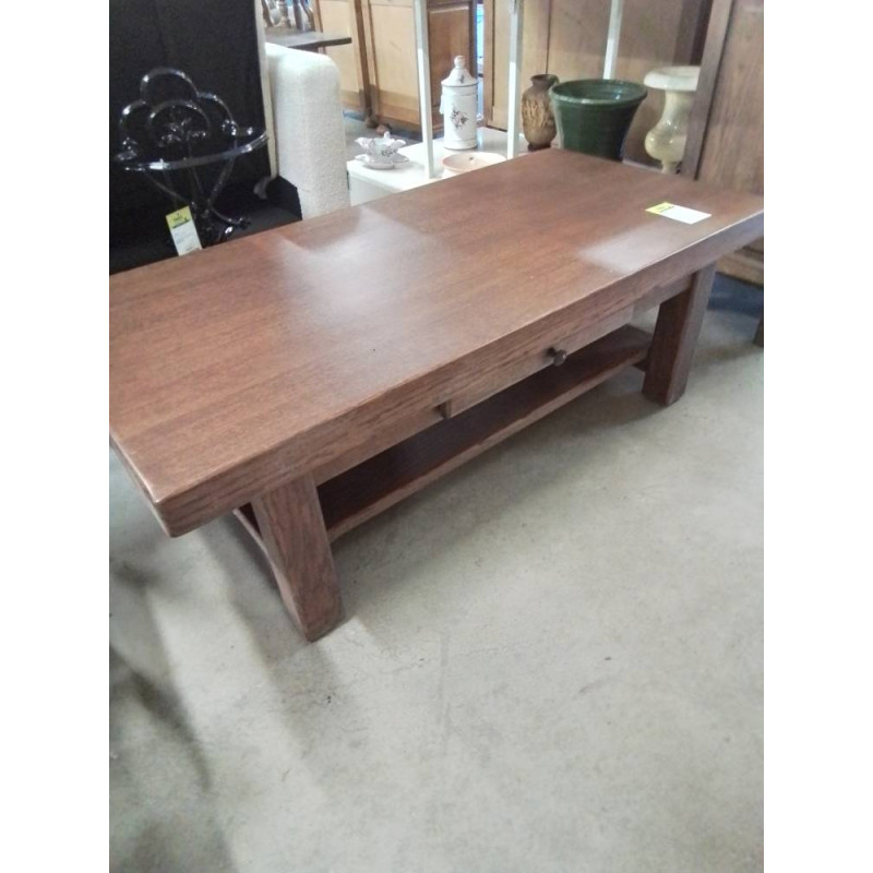 TABLE BASSE RECTANGULAIRE BOIS 1 TIROIR 