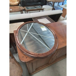 MIROIR OVALE BOIS