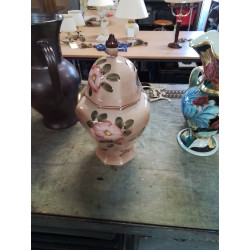 VASE COUVERT CÉRAMIQUE AUX...