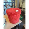 POUF COFFRE MOUMOUTE ROUGE ANNÉES 70