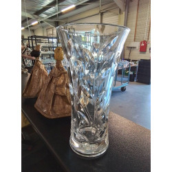 VASE CRISTAL GRAVÉ AUX...