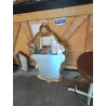 MIROIR DORE STYLE RÉGENCE 61X97