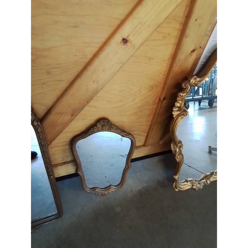 MIROIR DORÉ STYLE RÉGENCE 29X50