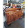 ENFILADE BOIS MOULURÉ A GRADIN 3 TIROIRS 3 PORTES