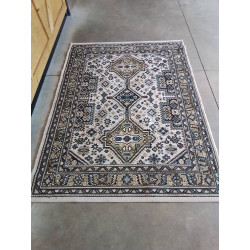 TAPIS MAINE ECRU BLEU VERT...