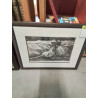 LITHOGRAPHIE CONTRESIGNÉE LA HALTE DANS LA CLAIRIÈRE JEAN MARE