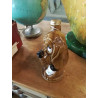 BOUTEILLE A LIQUEUR CÉRAMIQUE AU CHIEN 