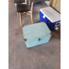 MALLE RECTANGULAIRE BOIS PEINT VERT