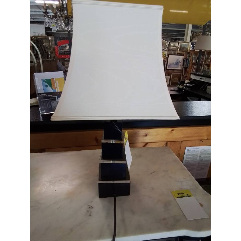 LAMPE PAGODE BOIS ET PLEXIGLAS AJ ECRU