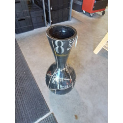 VASE TERRE CUITE PEINT NOIR...