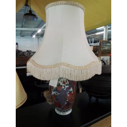 LAMPE CÉRAMIQUE AU PAON AJ...